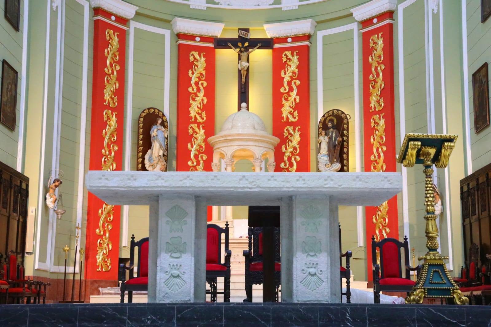 La Catedral de Chiclayo se prepara para recibir un nuevo altar de mármol y reliquias de tres santos
